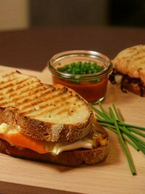 The grilled sandwiches at Der schöne Ernst are the perfect light evening bite with an after-work drink.