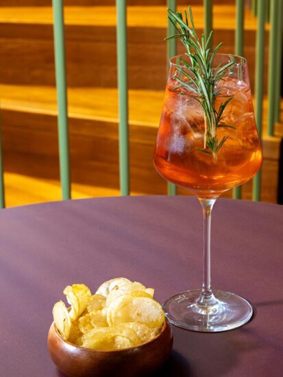 A spritz in the evening at Der schöne Ernst.