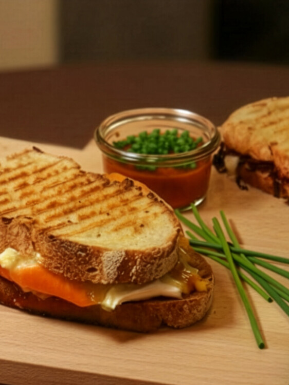 Die gegrillten Panini im schönen Ernst passen perfekt als leichter Abendsnack zum Afterwork Drink..